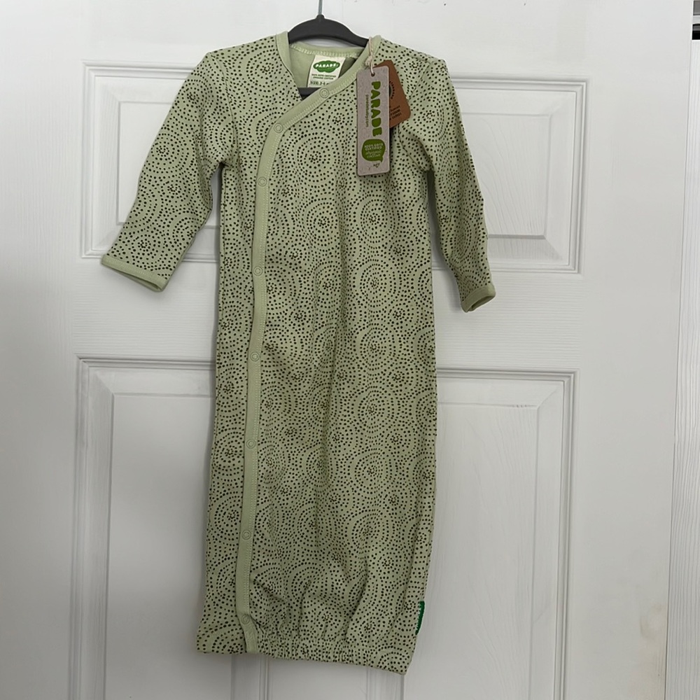 Green Sleep Sack Pajamas with Elastic Hem